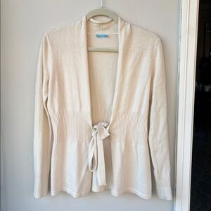 J. McLaughlin Reagan Tie Front Cashmere Cardigan Sweater